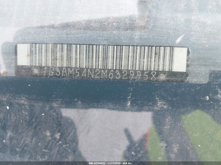 1991 Oldsmobile Cutlass Ciera Sl VIN: 1G3AM54N2M6329958 Lot: 43704432