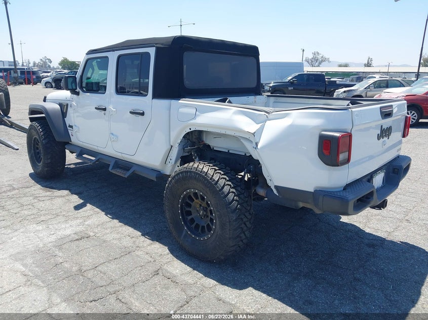 Vin: 1c6hjtagxll142914, lot: 44199761, jeep gladiator sport s 4x4 20203
