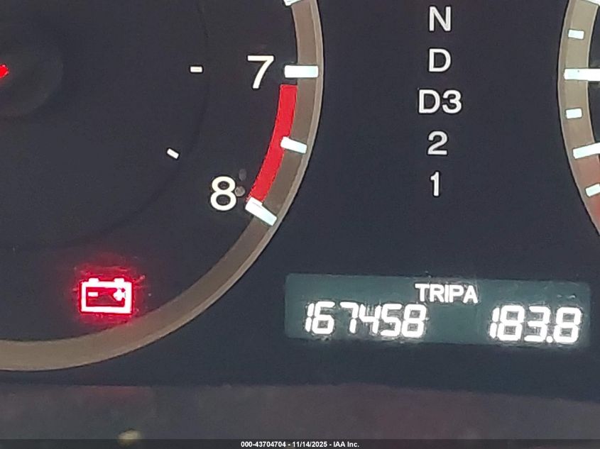 2008 Honda Accord 2.4 Ex-L VIN: 1HGCP26868A008256 Lot: 43704704