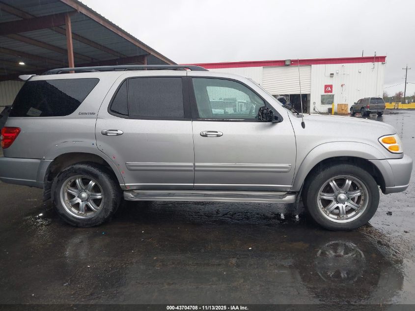2004 Toyota Sequoia Limited V8 VIN: 5TDZT38A44S231628 Lot: 43704708