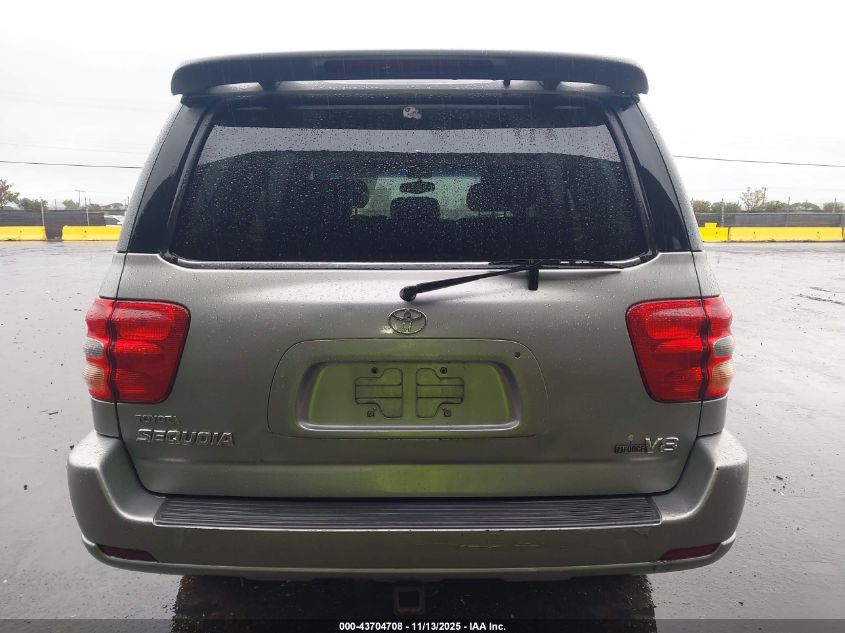 2004 Toyota Sequoia Limited V8 VIN: 5TDZT38A44S231628 Lot: 43704708