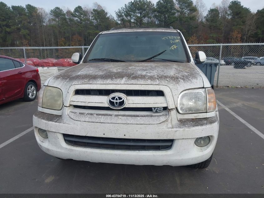 2007 Toyota Sequoia Sr5 V8 VIN: 5TDZT34A87S291017 Lot: 43704719