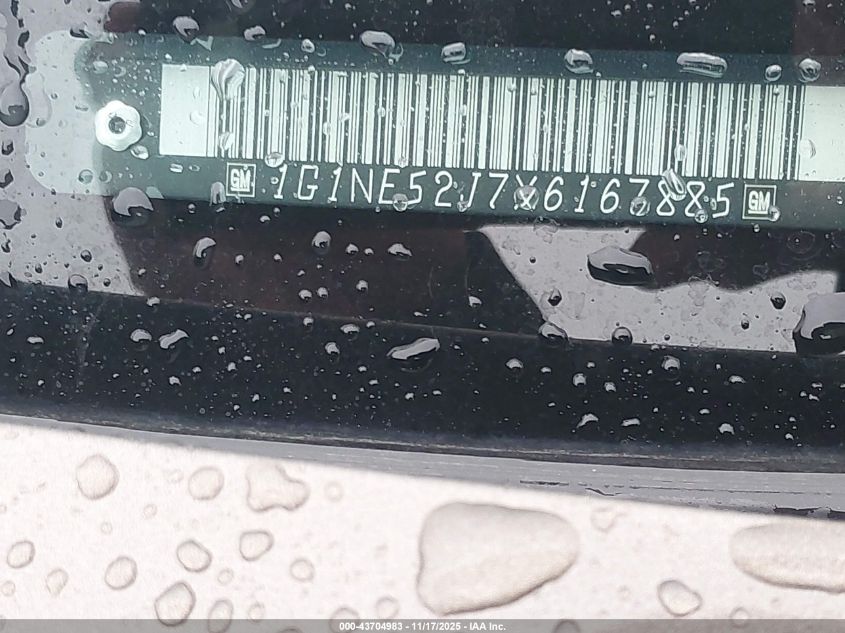 1999 Chevrolet Malibu Ls VIN: 1G1NE52J7X6167885 Lot: 43704983