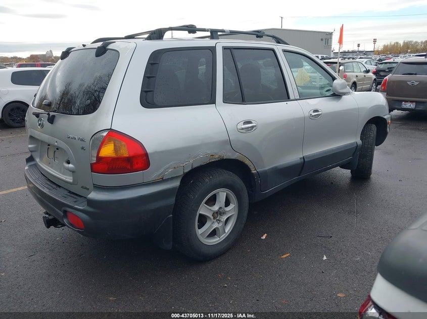 KM8SC73DX2U302166 2002 HYUNDAI SANTA FE photo no. 4