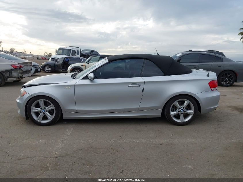 2009 BMW 128I VIN: WBAUL73599VJ76485 Lot: 43705123