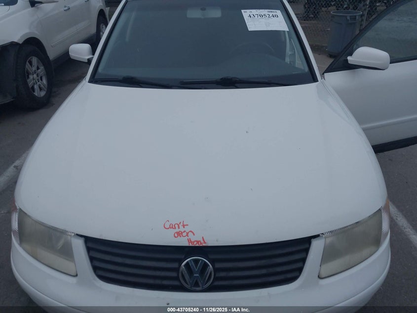 2001 Volkswagen Passat Gls V6 VIN: WVWHH63B91E034129 Lot: 43705240