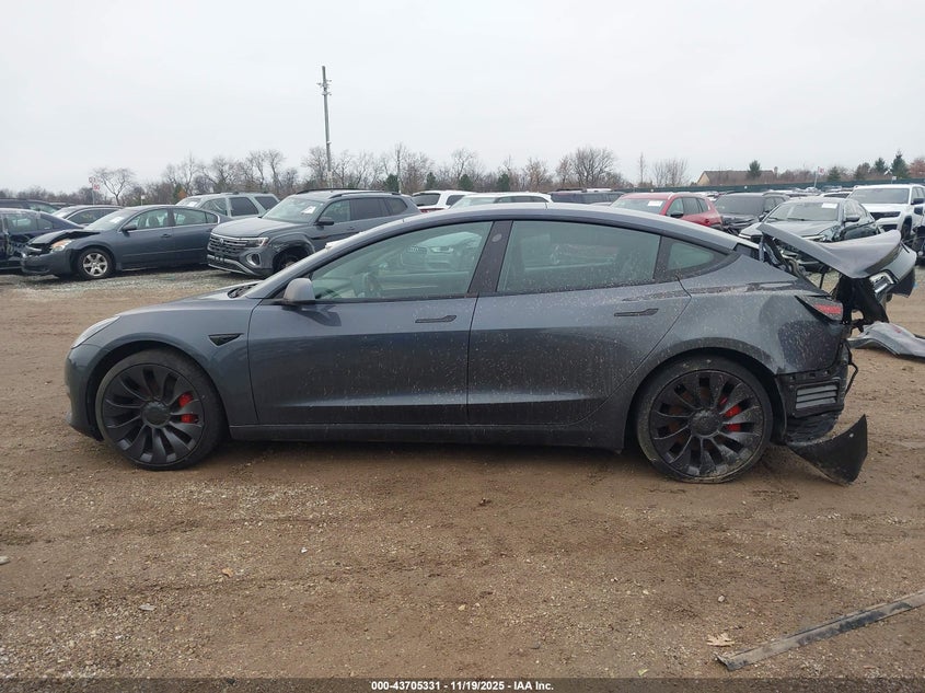 2022 Tesla Model 3 Performance Dual Motor All-Wheel Drive VIN: 5YJ3E1EC2NF259010 Lot: 43705331