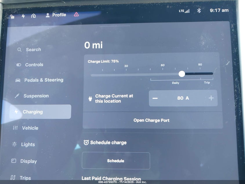 2012 Tesla Model S Performance/Signature Performance VIN: 5YJSA1DP9CFP01533 Lot: 43705370