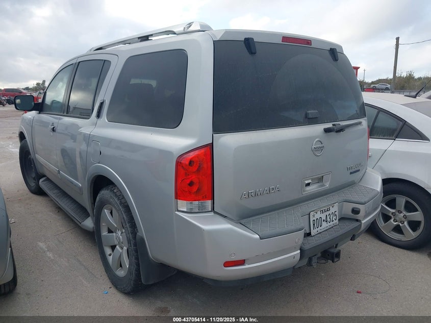 Vin: 5n1ba0nd3an623002, lot: 44200762, nissan armada titanium 20103