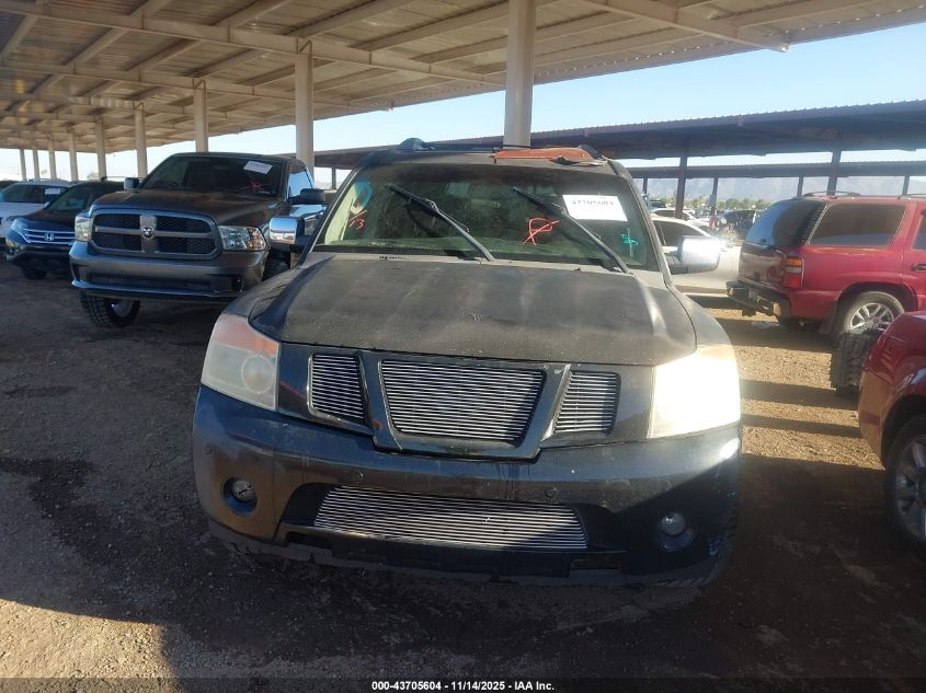 2008 Nissan Armada Se VIN: 5N1AA08D68N618040 Lot: 43705604