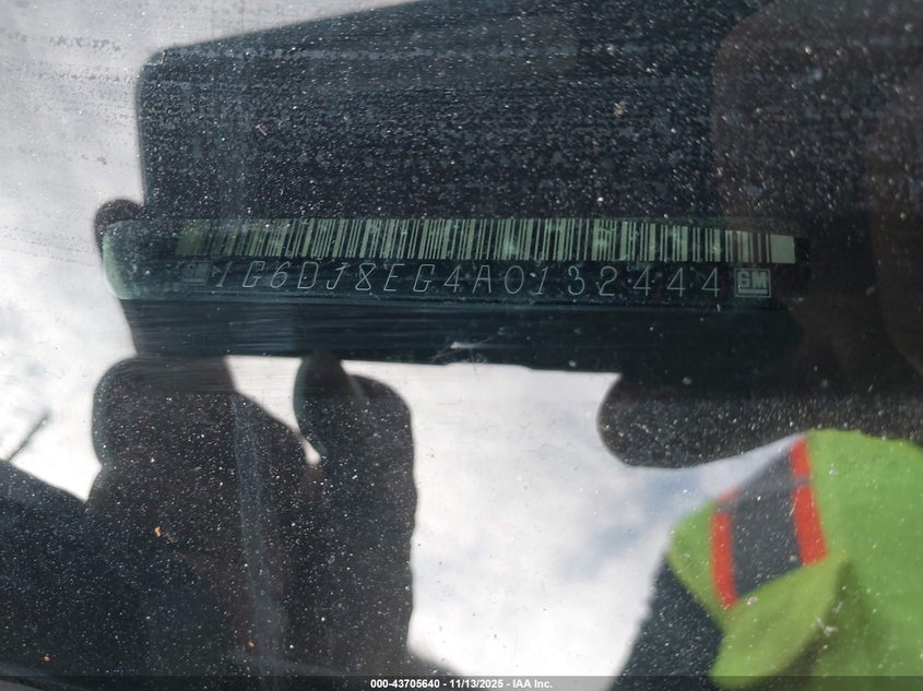 2010 Cadillac Cts Performance Collection VIN: 1G6DJ8EG4A0132444 Lot: 43705640