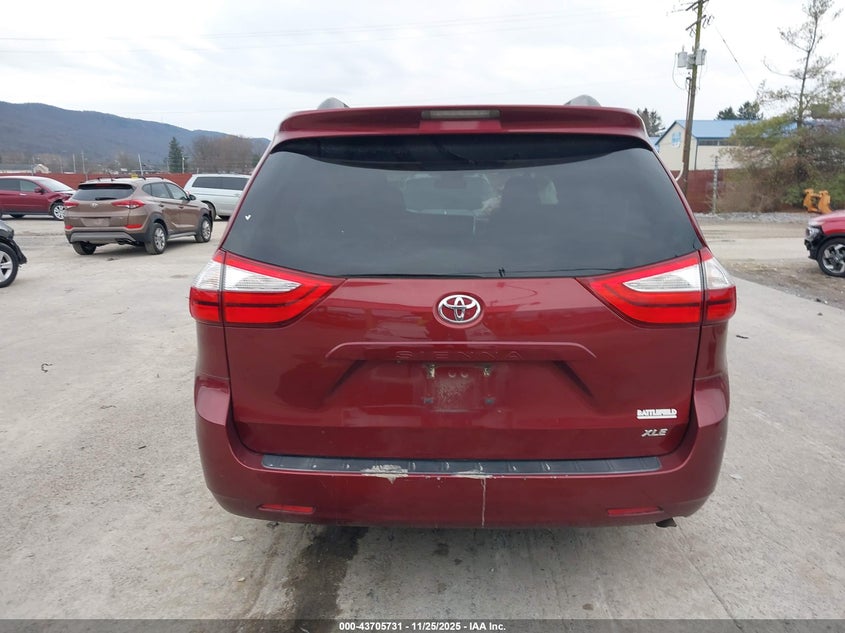 2015 Toyota Sienna Xle 8 Passenger VIN: 5TDYK3DC2FS551359 Lot: 43705731
