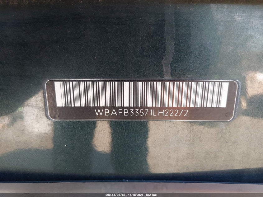 2001 BMW X5 4.4 VIN: WBAFB33571LH22272 Lot: 43705786