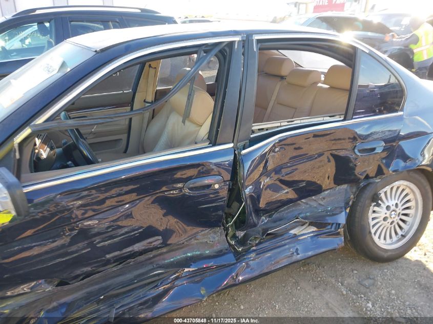 2000 BMW 540Ia VIN: WBADN6344YGM67314 Lot: 43705848