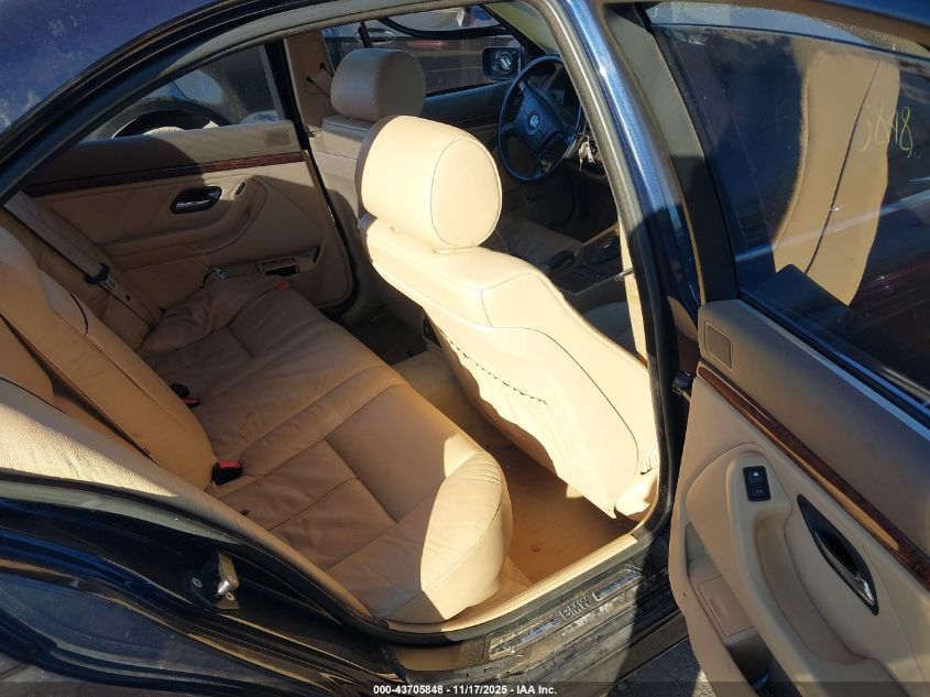 2000 BMW 540Ia VIN: WBADN6344YGM67314 Lot: 43705848