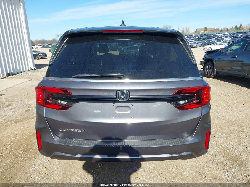 2025 Honda Odyssey Ex-L VIN: 5FNRL6H67SB010782 Lot: 43705886