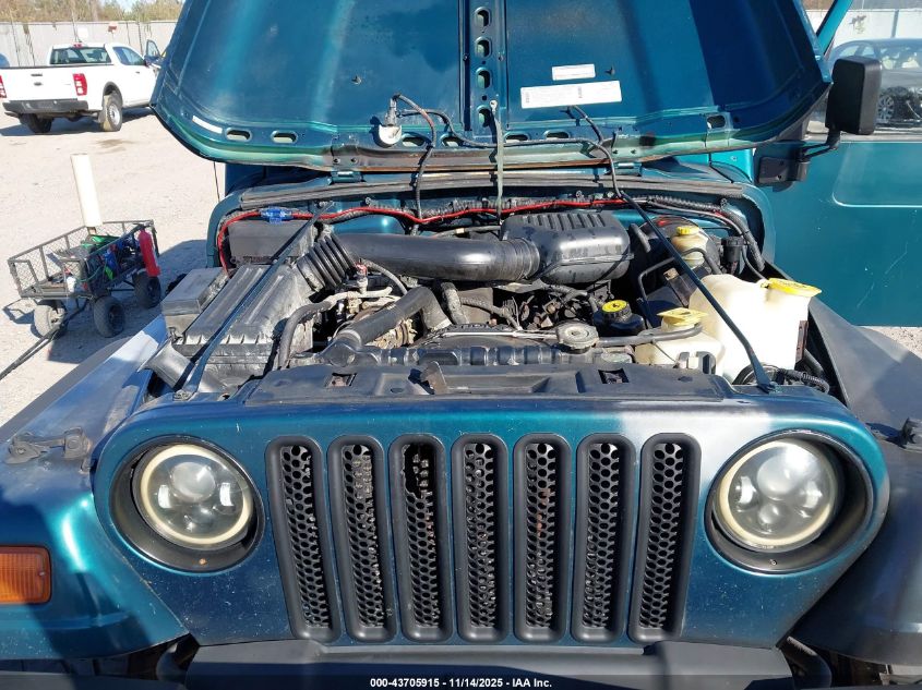 1997 Jeep Wrangler Se VIN: 1J4FY29P6VP458228 Lot: 43705915