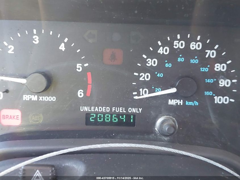 1997 Jeep Wrangler Se VIN: 1J4FY29P6VP458228 Lot: 43705915