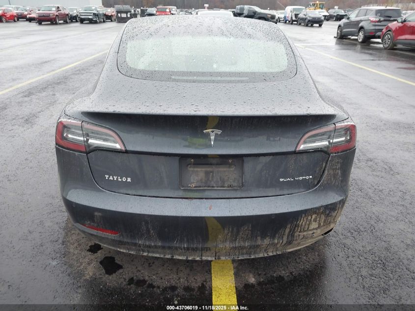 2019 Tesla Model 3 Long Range/Performance VIN: 5YJ3E1EB1KF195724 Lot: 43706019