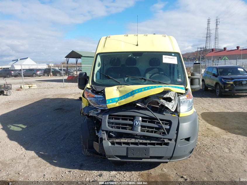 2018 Ram Promaster 2500 High Roof 159 Wb VIN: 3C6TRVDG8JE145889 Lot: 43706097