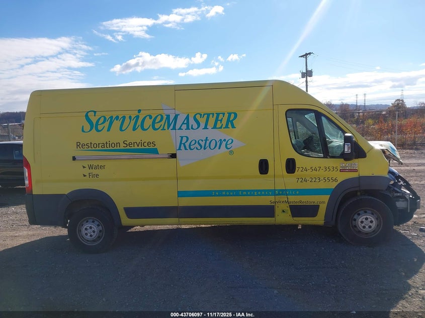 2018 Ram Promaster 2500 High Roof 159 Wb VIN: 3C6TRVDG8JE145889 Lot: 43706097