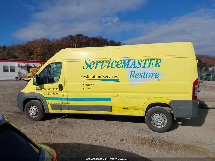 2018 Ram Promaster 2500 High Roof 159 Wb VIN: 3C6TRVDG8JE145889 Lot: 43706097