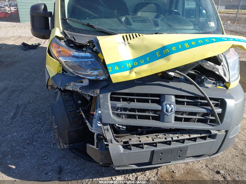 2018 Ram Promaster 2500 High Roof 159 Wb VIN: 3C6TRVDG8JE145889 Lot: 43706097