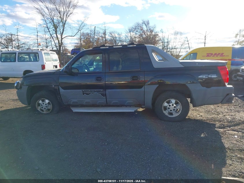 2002 Chevrolet Avalanche 1500 VIN: 3GNEK13TX2G287283 Lot: 43706101