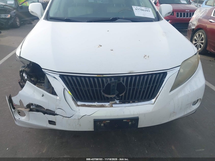 2010 Lexus Rx 350 VIN: JTJZK1BA6A2405022 Lot: 43706103