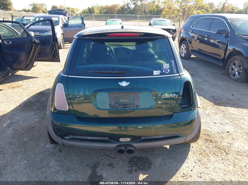 2004 Mini Cooper S VIN: WMWRE33414TD80639 Lot: 43706106