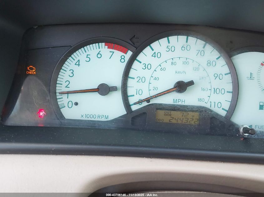 2003 Toyota Corolla Le VIN: 1NXBR32E53Z161204 Lot: 43706146