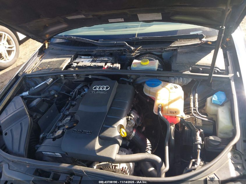 2008 Audi A4 2.0T VIN: WAUDF78EX8A022101 Lot: 43706190