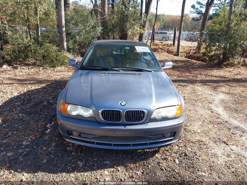 2002 BMW 330Ci VIN: WBABS53402JU95681 Lot: 43706251