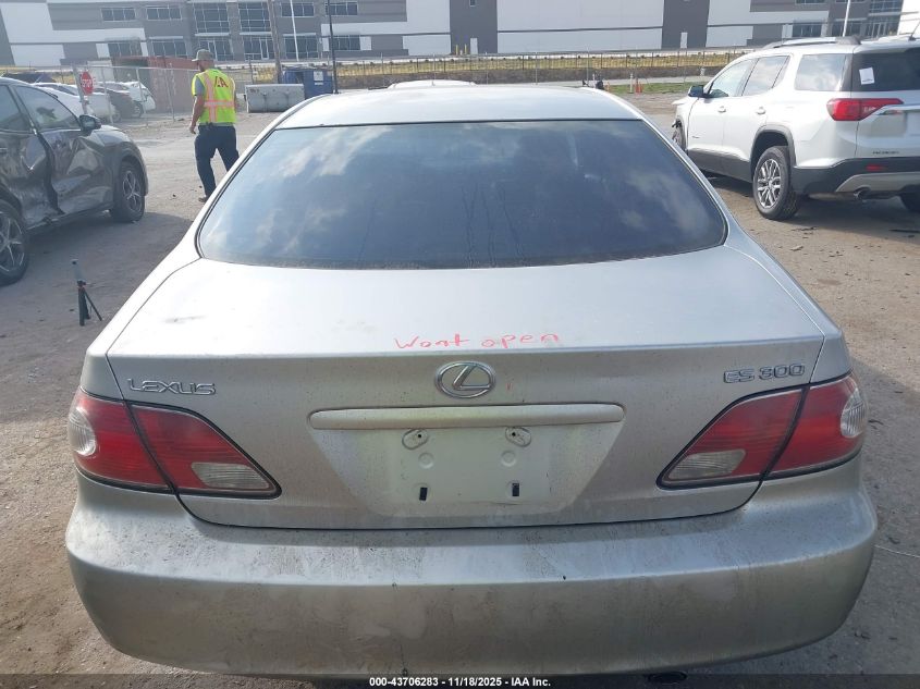 2002 Lexus Es 300 VIN: JTHBF30G725016349 Lot: 43706283
