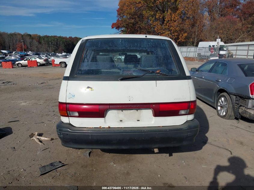 1992 Toyota Previa Dlx VIN: JT3AC11R1N1038485 Lot: 43706400