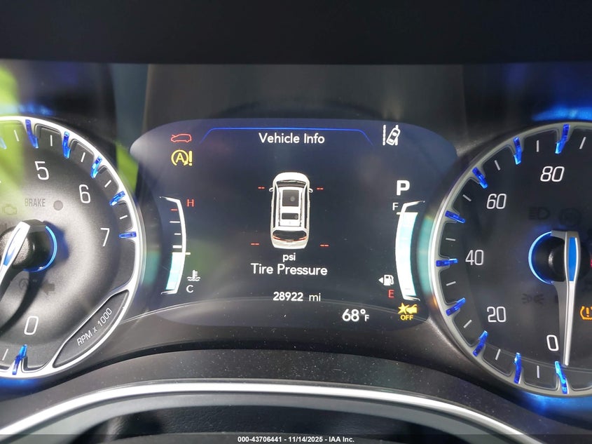 2025 Chrysler Pacifica Limited VIN: 2C4RC1GG6SR553722 Lot: 43706441