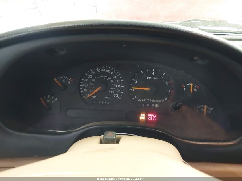 1997 Ford Mustang Gt VIN: 1FALP45X0VF173128 Lot: 43706486