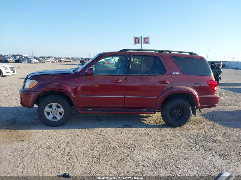 2007 Toyota Sequoia Sr5 V8 VIN: 5TDZT34A17S296821 Lot: 43706493