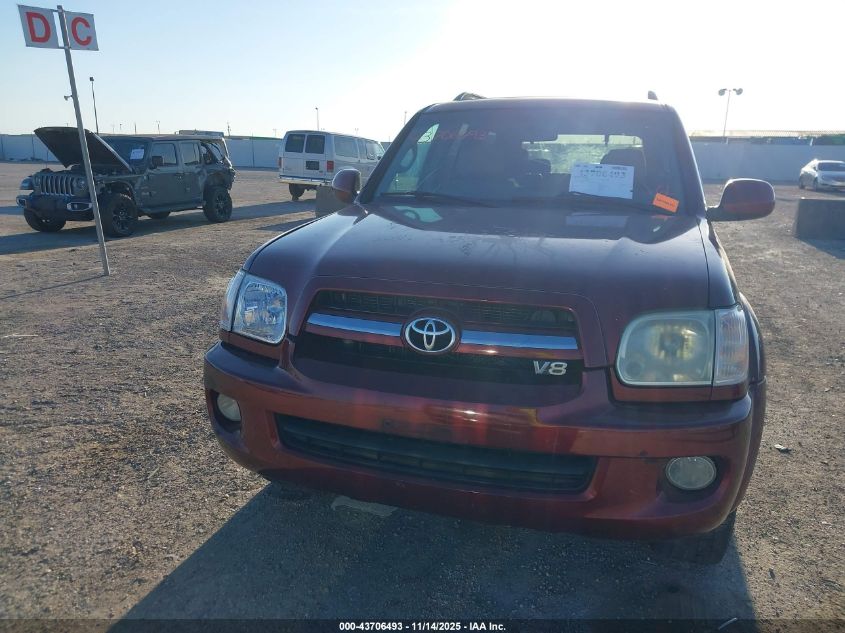 2007 Toyota Sequoia Sr5 V8 VIN: 5TDZT34A17S296821 Lot: 43706493