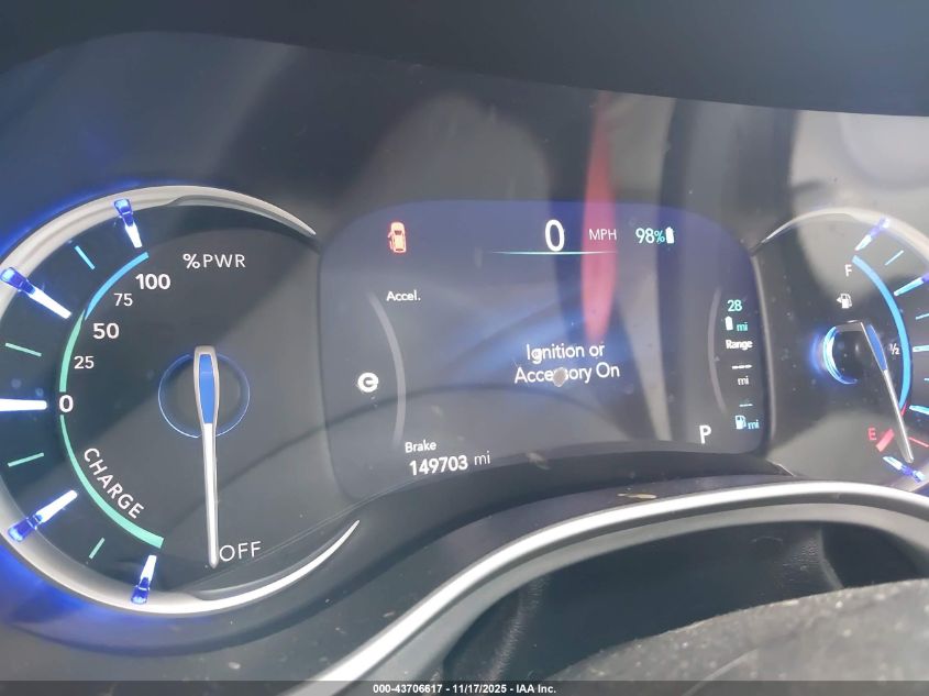 2017 Chrysler Pacifica Hybrid Premium VIN: 2C4RC1L79HR779137 Lot: 43706617