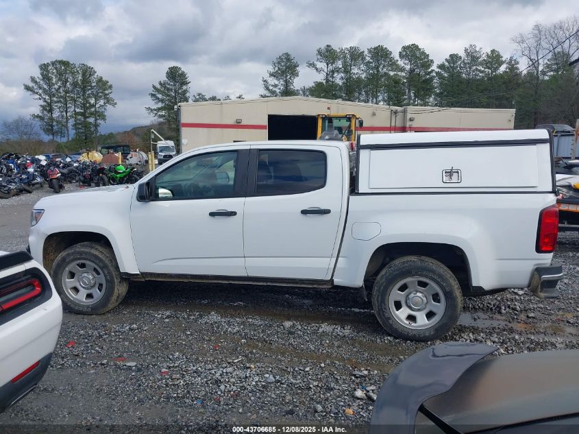 2022 Chevrolet Colorado 4Wd Short Box Wt VIN: 1GCGTBEN1N1119859 Lot: 43706685