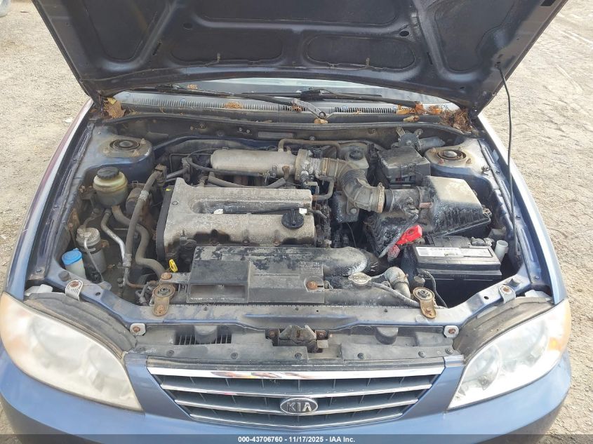 2003 Kia Spectra Ls VIN: KNAFB121035216922 Lot: 43706760