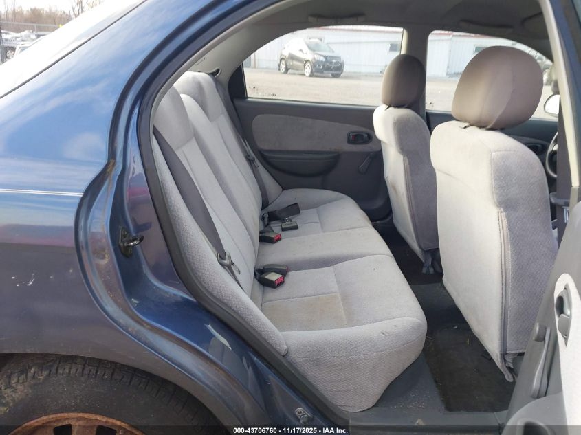 2003 Kia Spectra Ls VIN: KNAFB121035216922 Lot: 43706760