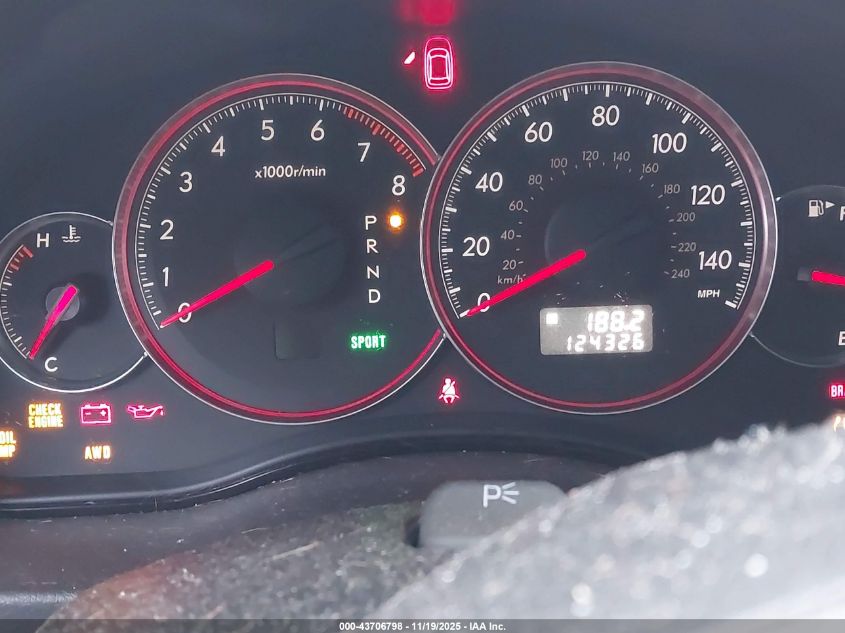 2008 Subaru Outback 2.5I/2.5I L.l. Bean Edition VIN: 4S4BP61C887327910 Lot: 43706798