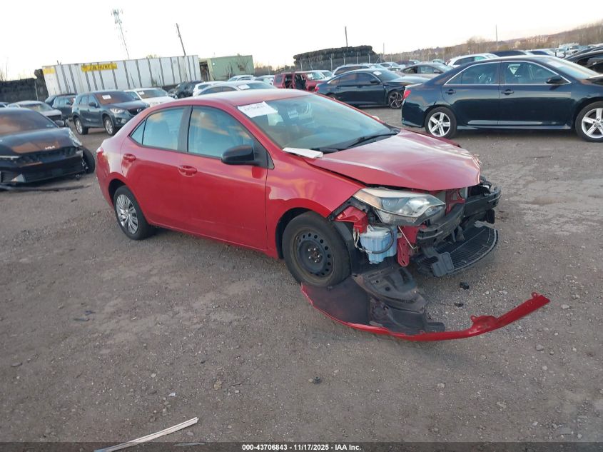 2015 TOYOTA COROLLA LE - 2T1BURHE7FC430902