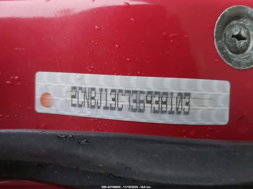 2CNBJ13C736938103 2003 CHEVROLET TRACKER photo no. 9