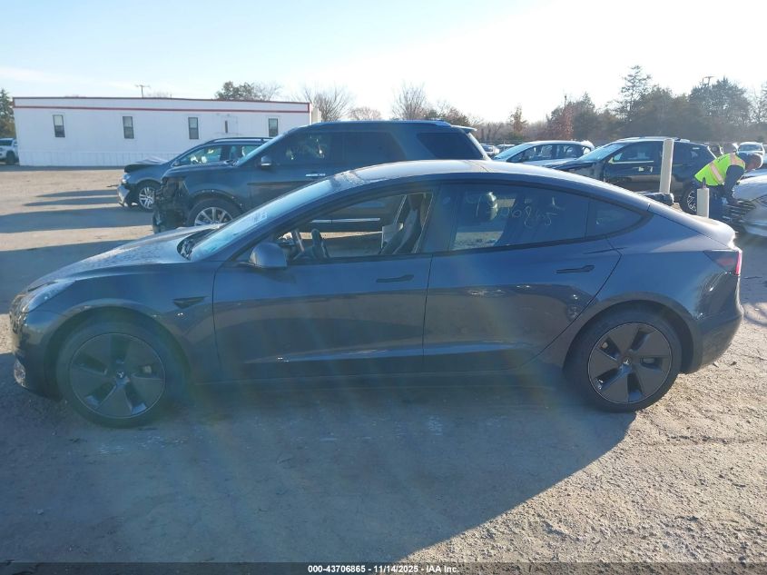 2023 Tesla Model 3 Rear-Wheel Drive VIN: 5YJ3E1EA6PF641705 Lot: 43706865
