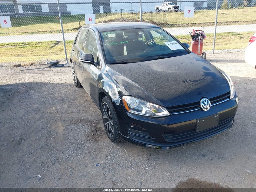 2015 VOLKSWAGEN GOLF TSI SE 4-DOOR - 3VW217AU0FM025385