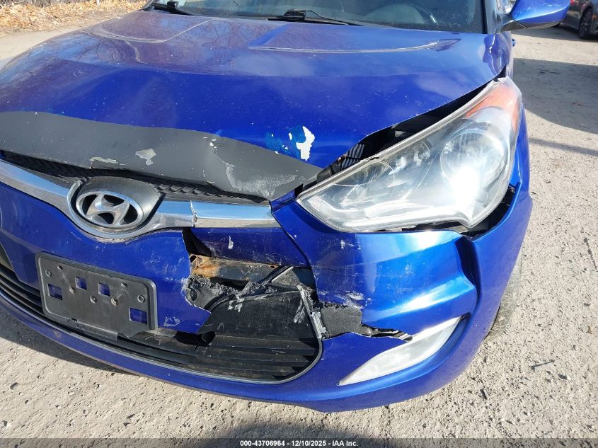 2012 Hyundai Veloster Base W/Black VIN: KMHTC6AD5CU044318 Lot: 43706964