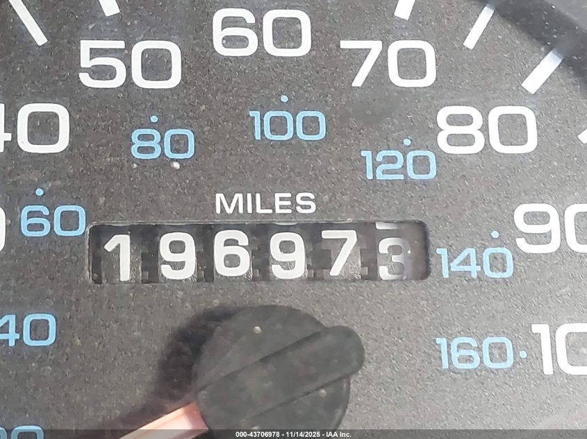 1995 Dodge Ram 1500 VIN: 1B7HF16Y2SS320027 Lot: 43706978